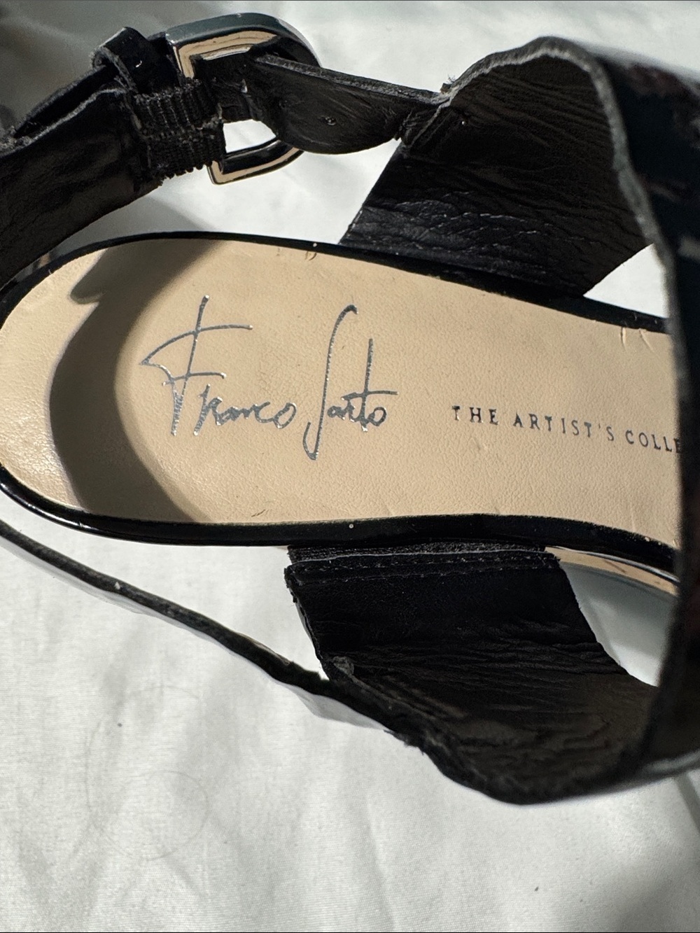 Franco Sarto Patent Leather Wedge Heels – Size 7M Y2K Grad Formal Wedding Chic - Picture 2 of 10